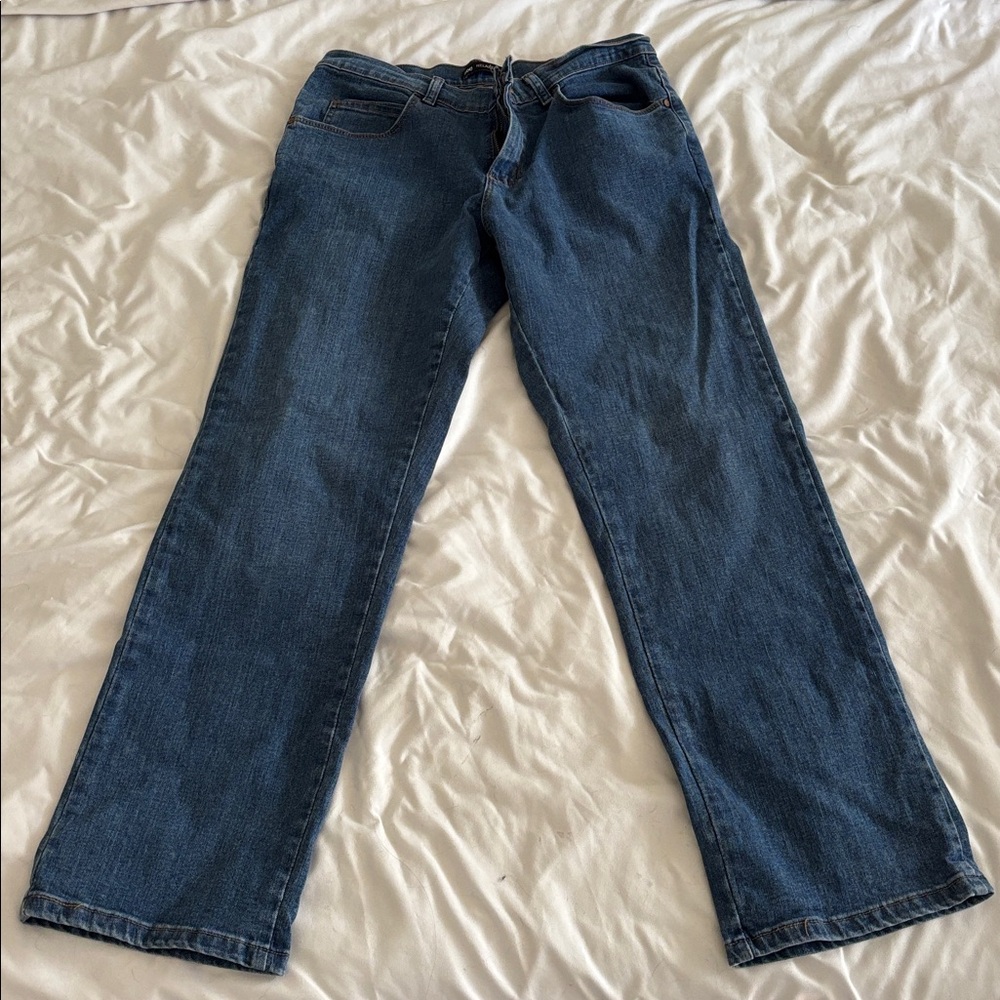 Lee Classic Blue Relaxed Fit Denim Jeans Size 8 Short